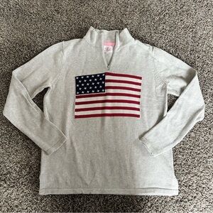 Pink Pineapple American Flag Sweater